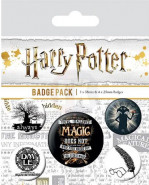 Harry Potter Pin-Back Buttons 5-Pack Symbols